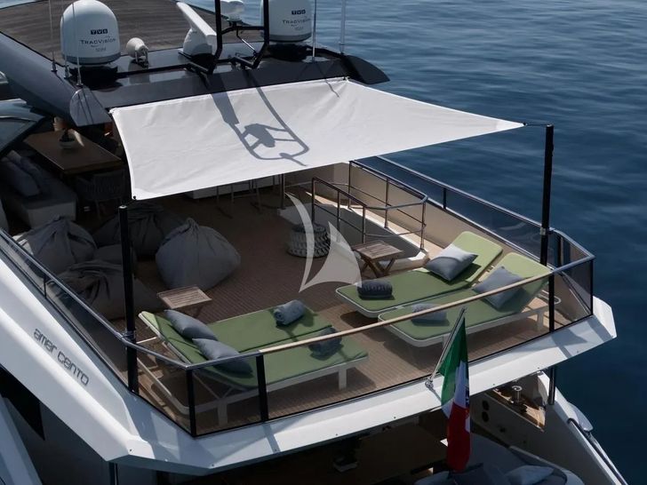 SEATALY Amer Cento Quad - flybridge aft shot SEATALY Amer Cento Quad - flybridge aft shot