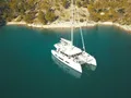 SEAVEN Dufour 48 - aerial shot anchored SEAVEN Dufour 48 - aerial shot anchored
