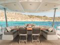 SEAWATER II Sunseeker 86 - aft deck dining area SEAWATER II Sunseeker 86 - aft deck dining area