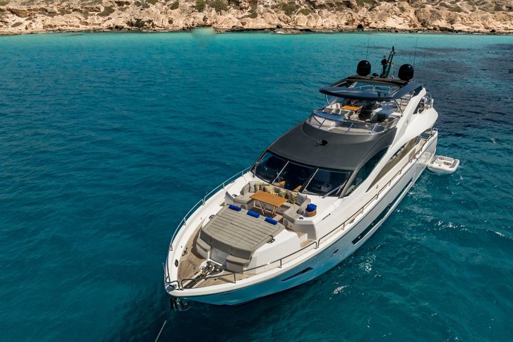 Charter Yacht SEAWATER II - Sunseeker 86 - 4 Cabins - Port Adriano - Palma - Ibiza - Formentera - Balearics - Spain