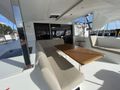 SECOND WIND Fountaine Pajot Isla 40 - aft deck seating and dining SECOND WIND Fountaine Pajot Isla 40 - aft deck seating and dining