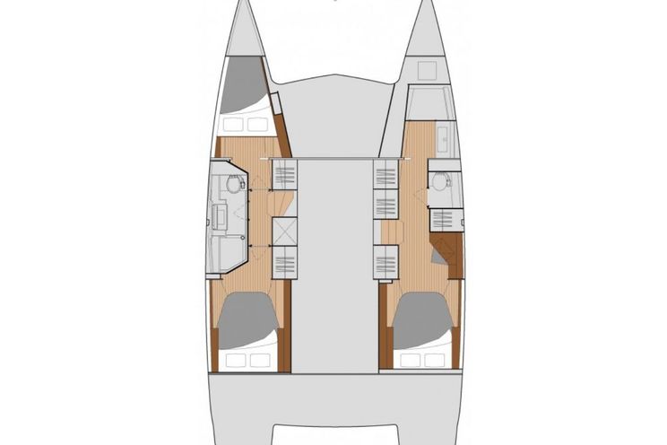 Layout for SECOND WIND Fountaine Pajot Isla 40 - layout