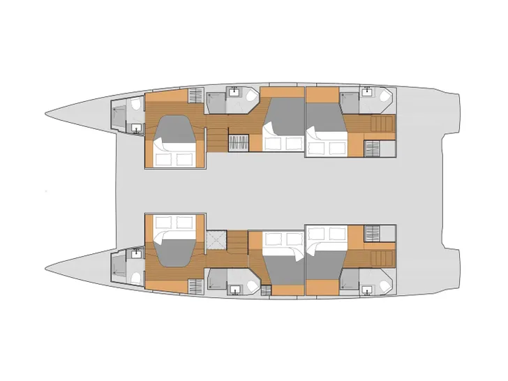 SECOND WIND Fountaine Pajot Isla 40 - layout SECOND WIND Fountaine Pajot Isla 40 - layout