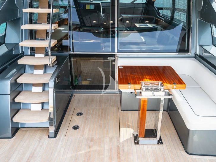 SEDICI Riva 66 Ribelle - aft seating area SEDICI Riva 66 Ribelle - aft seating area