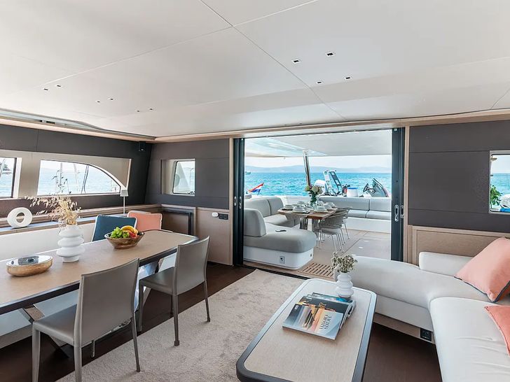 SEADUCTIVE ORCA Lagoon Sixty 5 - aft deck and saloon access SEADUCTIVE ORCA Lagoon Sixty 5 - aft deck and saloon access
