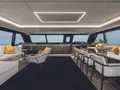 SEIYA Sunreef 80 Power saloon seating and dining area SEIYA Sunreef 80 Power saloon seating and dining area