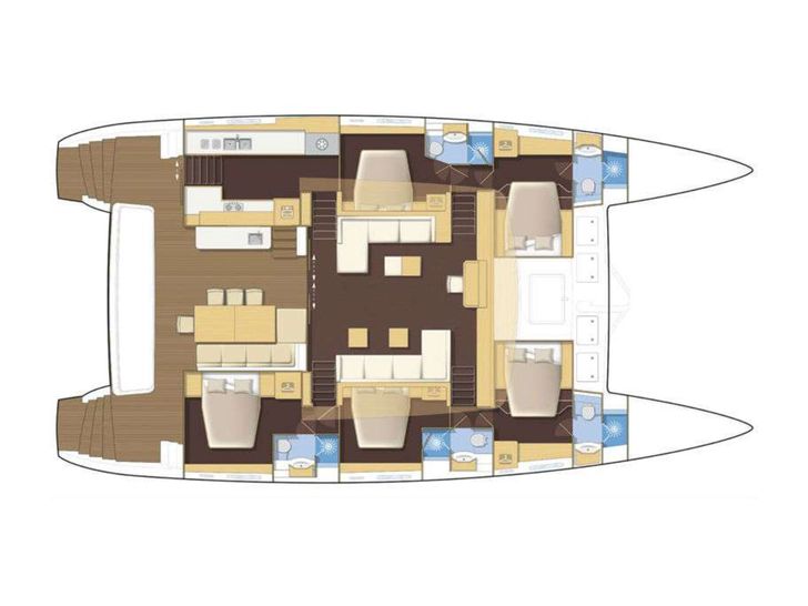 SELENE Fountaine Pajot Alegria 67 - layout SELENE Fountaine Pajot Alegria 67 - layout