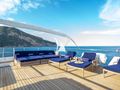 SEMAYA 31m Navetta - flybridge sun beds and lounging area SEMAYA 31m Navetta - flybridge sun beds and lounging area