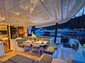 SERENITY Lagoon 52F - aft deck alfresco dining area SERENITY Lagoon 52F - aft deck alfresco dining area