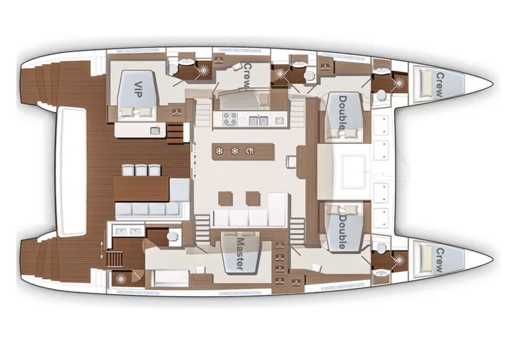 Layout for SERENITY Lagoon 630 - Layout
