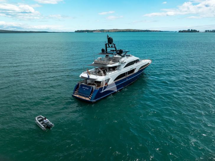 SERENO Benetti Classic 115 - anchored aft view SERENO Benetti Classic 115 - anchored aft view