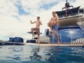 SERENO Benetti Classic 115 - guests swimming SERENO Benetti Classic 115 - guests swimming