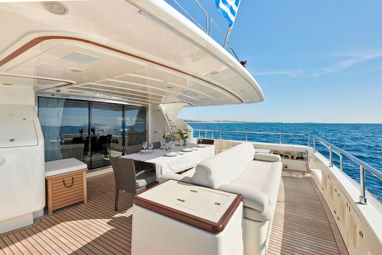 Charter Yacht SEVEN S - Ferretti Customline 97 - 5 Cabins - Athens - Mykonos - Paros