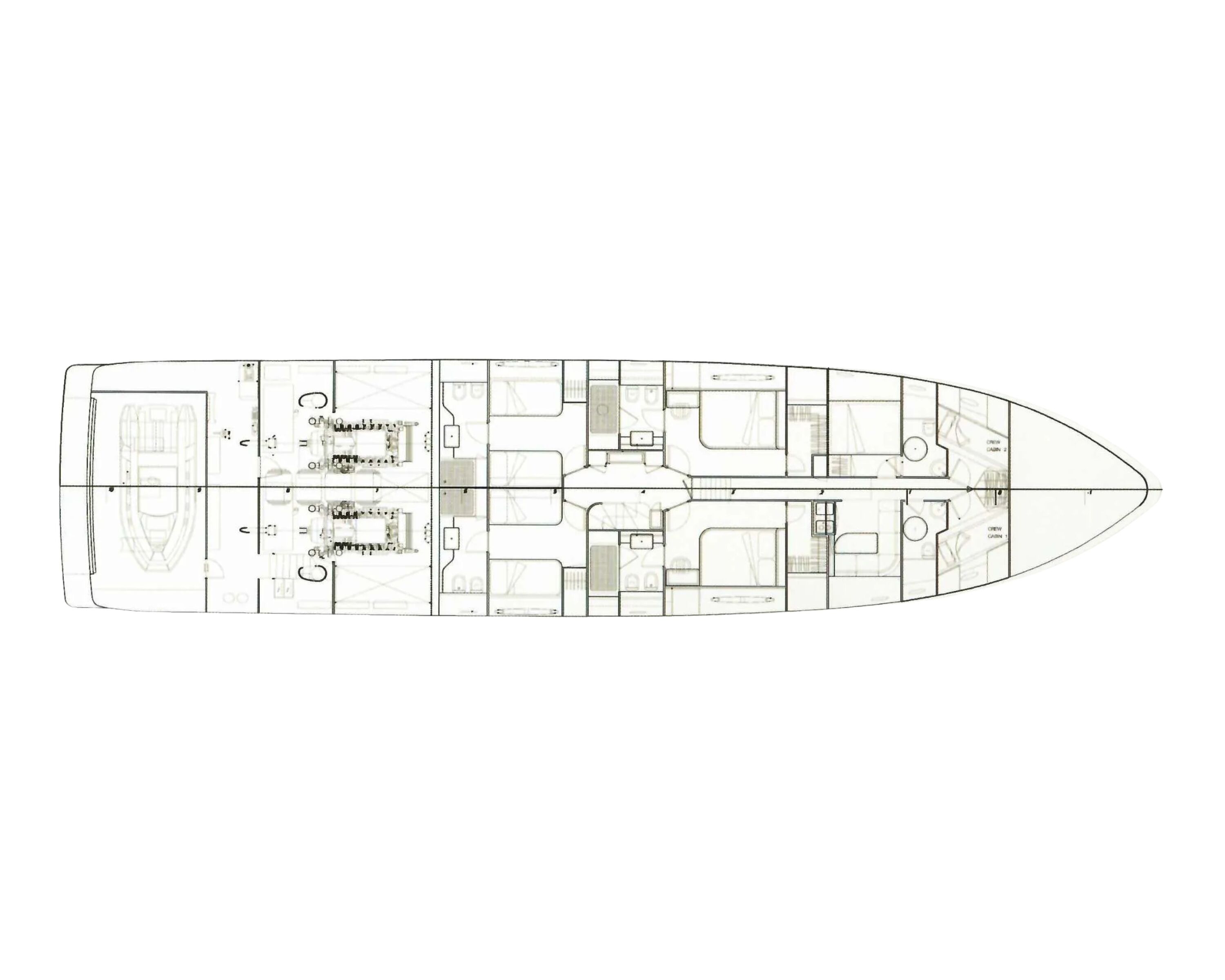Layout for SEVEN S Ferretti Custom Line 97 - layout