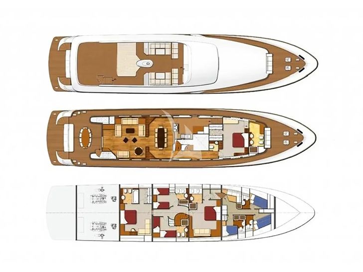 SEVENTH SENSE Ferretti 33m - layout SEVENTH SENSE Ferretti 33m - layout