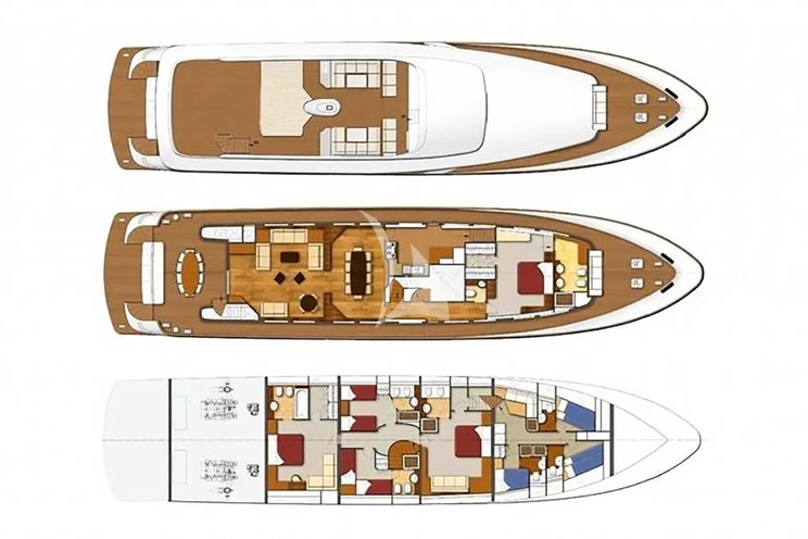 Layout for SEVENTH SENSE Ferretti 33m - layout
