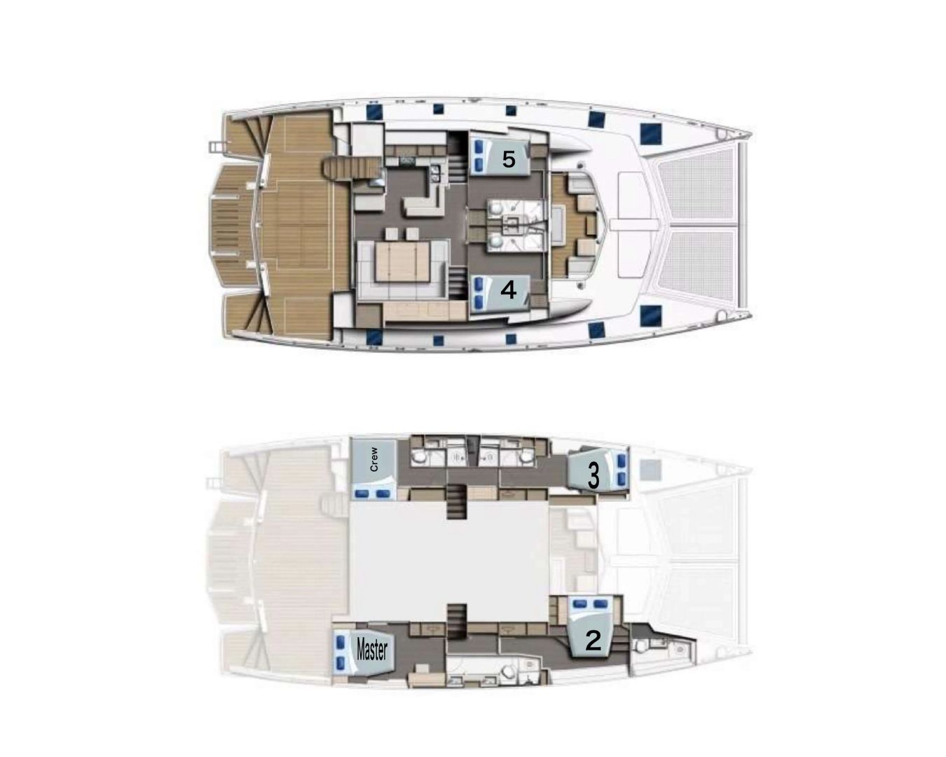 Layout for SHIPS & GIGGLES Leopard 58 - layout