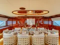 SILENTWORLD Astilleros Cies Oassive 39m - indoor dining set up SILENTWORLD Astilleros Cies Oassive 39m - indoor dining set up