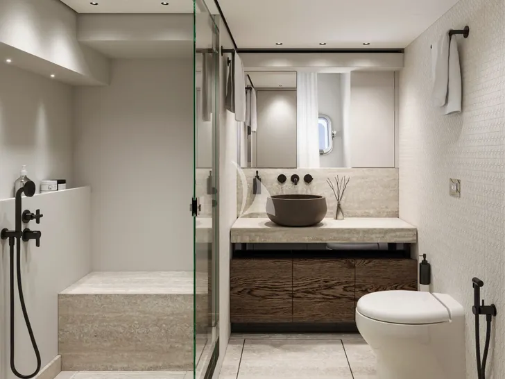 SL 86A Sanlorenzo SL86A - master cabin bathroom SL 86A Sanlorenzo SL86A - master cabin bathroom