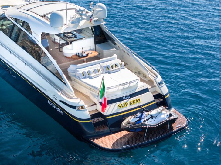 SLIP AWAY Baia Atlantica 78 - aft shot SLIP AWAY Baia Atlantica 78 - aft shot