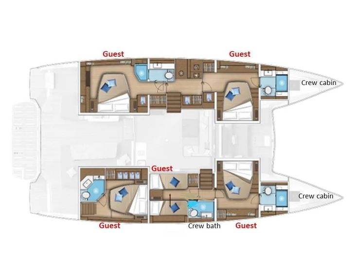 EMILIA Lagoon 55 - layout EMILIA Lagoon 55 - layout