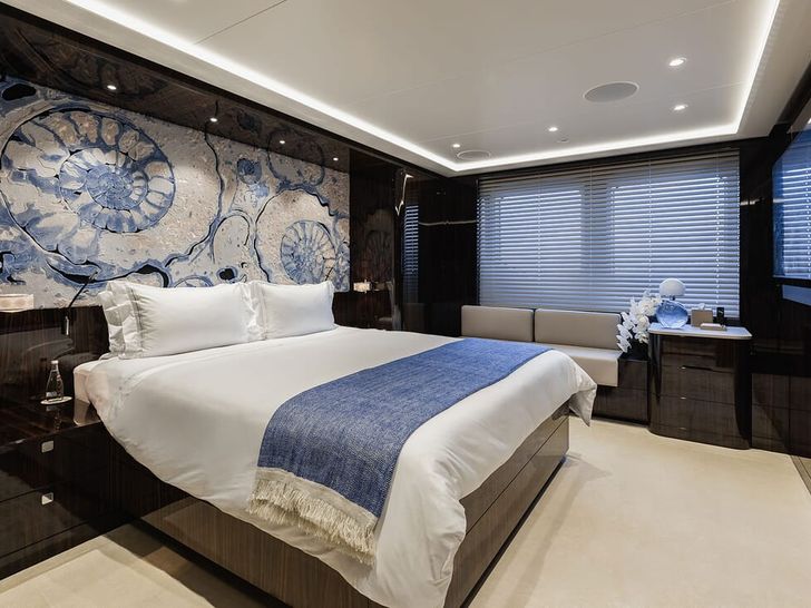 SOARING Abeking Rasmussen 68m main deck guest cabin 1
