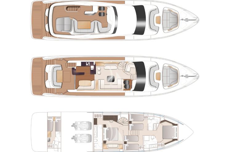 Charter Yacht SOHAZ IV - Princess Y72 - 4 Cabins - Palma - Mallorca - Ibiza - Balearics - Spain