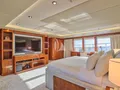 SOJO Benetti 54m - master cabin bed and TV SOJO Benetti 54m - master cabin bed and TV