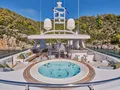 SOJO Benetti 54m - sundeck jacuzzi forward shot SOJO Benetti 54m - sundeck jacuzzi forward shot