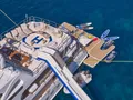 SOJO Benetti 54m - with the water slide set up SOJO Benetti 54m - with the water slide set up