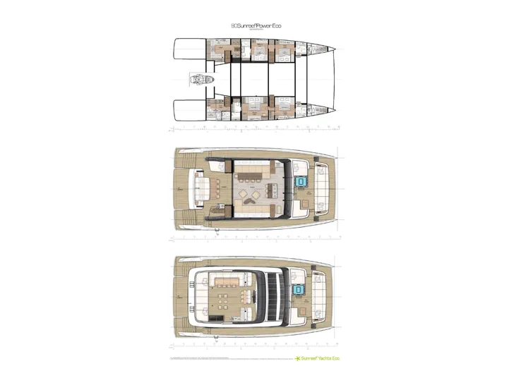 SOL Sunreef 80 ECO - layout SOL Sunreef 80 ECO - layout