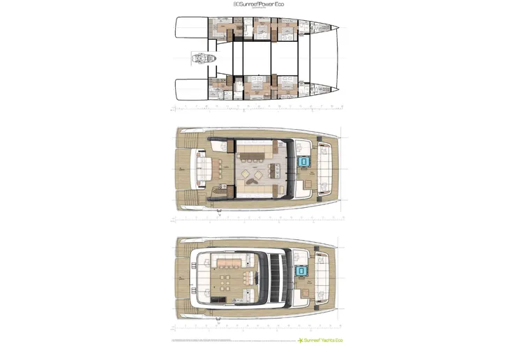Layout for SOL Sunreef 80 ECO - layout