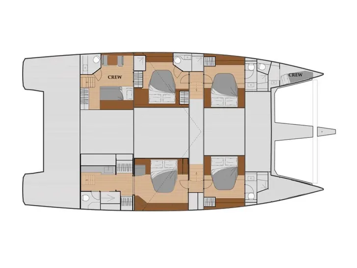 SOLOMAR Fountaine Pajot Pajot Samana 59 - Layout SOLOMAR Fountaine Pajot Pajot Samana 59 - Layout