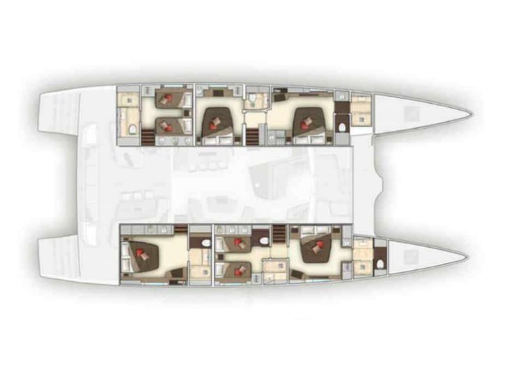 SPIRIT OF PONANT Lagoon Seventy 7 - layout SPIRIT OF PONANT Lagoon Seventy 7 - layout