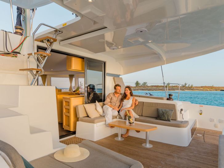 SOPHIE Lagoon 42 - aft alfresco lounge SOPHIE Lagoon 42 - aft alfresco lounge
