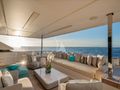 SOUTH Ferretti Custom Line Navetta 33 - sky deck aft SOUTH Ferretti Custom Line Navetta 33 - sky deck aft