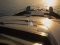 SPACE COWBOY Riva 88 Folgore - foredeck under the sunset SPACE COWBOY Riva 88 Folgore - foredeck under the sunset