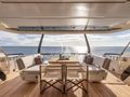 SPICA Ferretti 1000 - aft deck alfresco dining area SPICA Ferretti 1000 - aft deck alfresco dining area