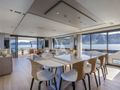 SPICA Ferretti 1000 - dining area SPICA Ferretti 1000 - dining area