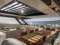 SPICA Ferretti 1000 - flybridge dining area SPICA Ferretti 1000 - flybridge dining area
