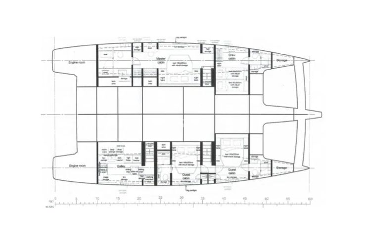 Layout for SPICE OF LIFE Sunreef 60 - layout