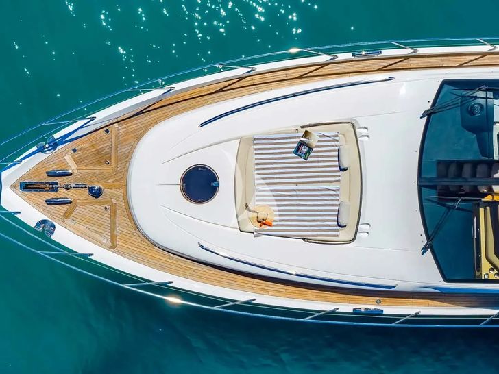 SPICE OF LIFE II Princess V65 - foredeck top shot SPICE OF LIFE II Princess V65 - foredeck top shot