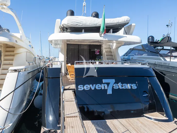 SEVEN STARS Antago 82 - aft shot docked SEVEN STARS Antago 82 - aft shot docked