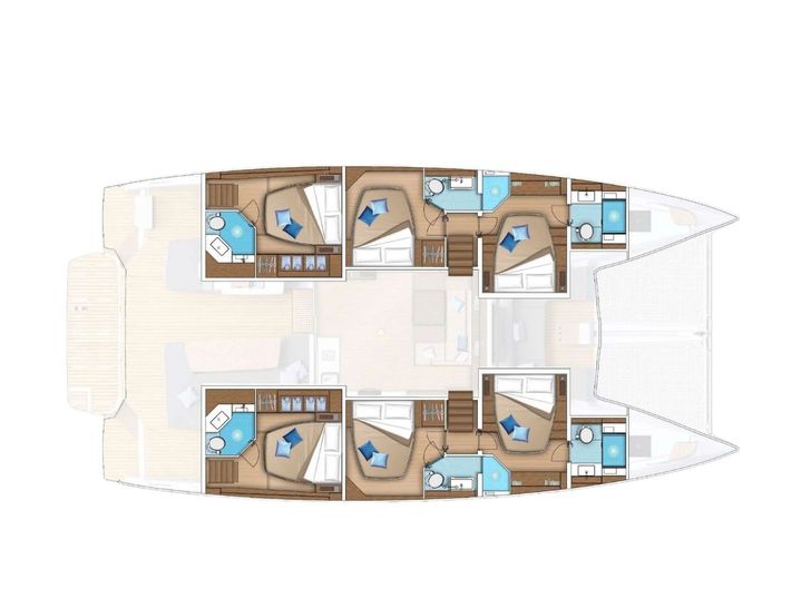 SEVEN SEAS Lagoon 55 - cabin layout SEVEN SEAS Lagoon 55 - cabin layout