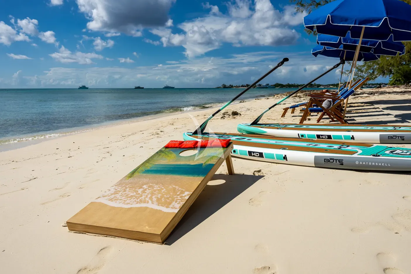 STAR DIAMOND Admiral 46m - beach set up