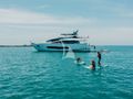 STARDUST OF MARY Sunseeker 86 guests enjoying the water toys
