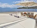 STAR LINK Falcon 90 - foredeck sunbathing area and sunset STAR LINK Falcon 90 - foredeck sunbathing area and sunset