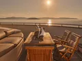 STAR LINK Falcon 90 - foredeck under the sunset STAR LINK Falcon 90 - foredeck under the sunset