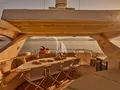 STAR LINK Falcon 90 - sundeck alfresco dining area under the sunset STAR LINK Falcon 90 - sundeck alfresco dining area under the sunset