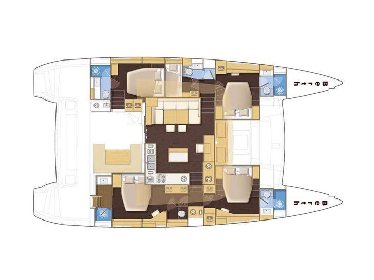 STARLIGHT Lagoon 560 - layout STARLIGHT Lagoon 560 - layout